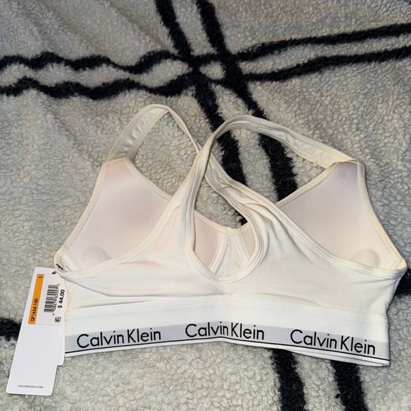 Calvin Klein Women's White Bralette - Picture 2 of 4